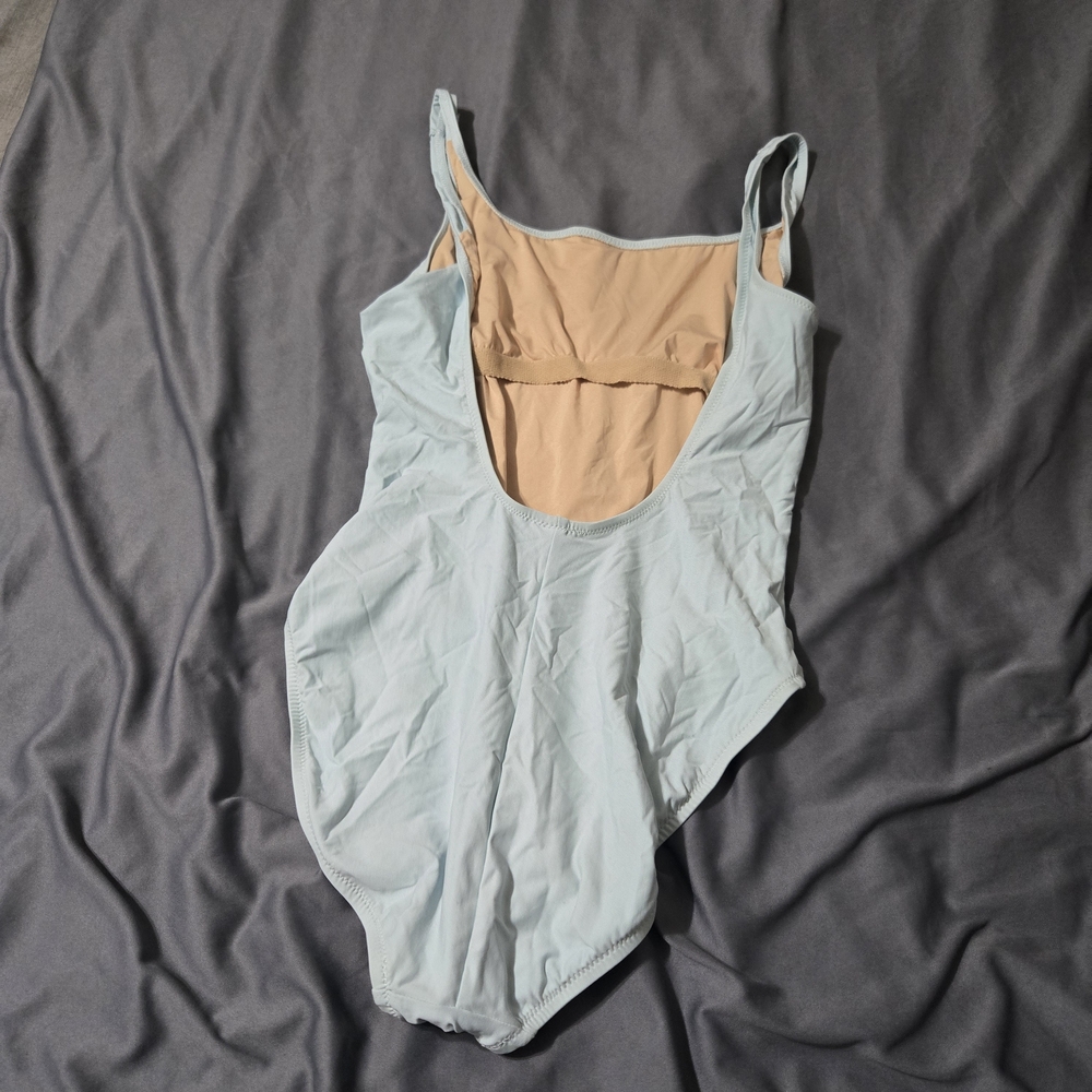 J. Crew Scoopback One-Piece Swimsuit Size 12 Teal B6805 beach Usa Made Vacation - Picture 2 of 5
